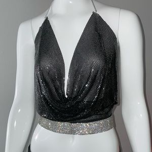 Vintage Two Piece Chain Mail Top & Skirt